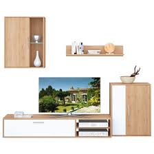 * sehr guter zustand, kein platz mehr nach umzug und muss daher weg * farbe: Wohnwand Nice San Remo Eiche Hell Perlweiss Ca 220 X 180 X 40 Cm Mobel Boss