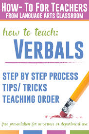 Teaching Verbals But Not Sure How To Set Up Your Grammar Lesson Plan These Grammar Presentation Grammar Lessons Teaching Grammar English Teacher High School