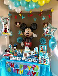 Mickey mouse first birthday cake images wallpapersimages org. Mickey Mouse Birthday Party Ideas Photo 1 Of 15 Mickey Mouse Theme Party Mickey Mouse Clubhouse Birthday Party Mickey Mouse Birthday