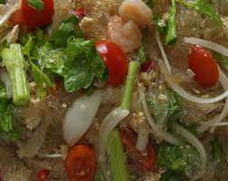 Thai basil has a more intense, citrus flavour, but you can use ordinary european basil in a pinch. Thai Glass Noodles Salad With Ground Chicken And Shrimp à¸¢à¸³à¸§ à¸™à¹€à¸ª à¸™ Healthy Thai Recipes