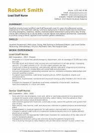 Staff Nurse Resume Samples Qwikresume