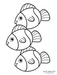 If you enjoy these fish coloring pages, be sure to check out our bird coloring pages or the butterfly coloring pages. Top 100 Fish Coloring Pages Cute Free Printables Print Color Fun