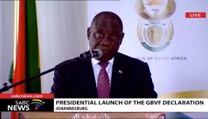 President cyril ramaphosa will address the digital economy summit at the gallagher convention centre in midrand on 5 july 2019. President Ramaphosa Launches The Gbvf Declaration And Opens The Booysens Magistrate S Court Sonke Gender Justice