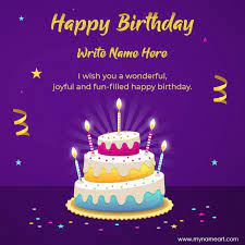 Birthday messages and birthday wishes. Write Custom Name In Balloons Greeting Cards With Happy Birthday Text