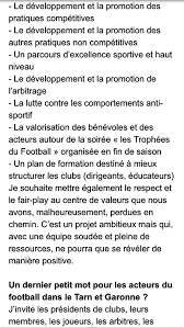 District du tarn et garonne de football. Interview Du President Du District Tarn Et Garonne Jerome Boscari Foot And Sports 1981