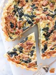 Or even for dinner with a light salad! Deep Dish Spinach Bacon Quiche Recipe Foodiecrush Com