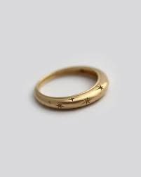 18k Gold Star Ring Star Wedding Band Engraved Ring Solid Gold Ring Celestial Ring Pattern Rin Engraved Wedding Rings Matching Wedding Rings Engraved Rings