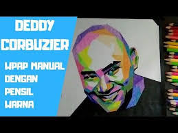 Deddy Corbuzier Pop Art Drawing With Colored Pencils Wpap Manual Dengan Pensil Warna Youtube Di 2020 Pensil Warna Warna Menggambar Wajah