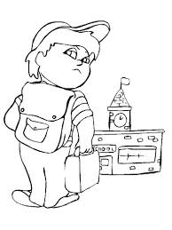 Entre otros, podrás pintar gratis el dibujo de niños jugando a las canicas. Venta Nino Con Mochila Para Colorear En Stock