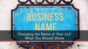 Instead, you submit an ein name change. Changing The Name Of Your Llc What You Should Know