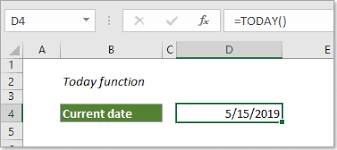Day of the present, the time that is perceived directly, often called now. How To Use Today Function In Excel