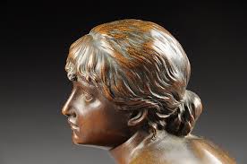 Sold at Auction: Peter Christian Breuer, PETER BREUER (German 1856-1930) A  BRONZE SCULPTURE, "Spring,"