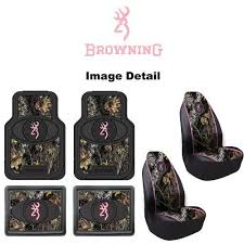 Browning Arms Company Pink Buckmark Brand Camo Logo Car Truck Suv Front Rear Seat Heavy Duty Trim To Fit Rubber Camo Truck Accessories Camo Truck Camo Decor