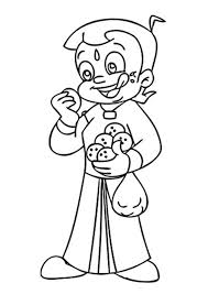 Printable coloring pages for kids. Chutki From Chhota Bheem Coloring Page Free Printable Coloring Pages For Kids