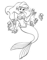Les enfants héros des dessins animés disney, les morts violentes chez disney, cendrillon. Coloriage Disney La Petite Sirene