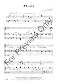 Lullaby Satb By Daniel Elder Lullabies Choral Sheet Music Sheet Music
