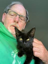 Rescued this little sweetheart from Salmiya Park this morning. She was  resting under a bush and came immediately when I called her. She let me  pick her up and put her in