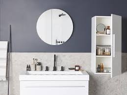 Add style and functionality to your bathroom with a bathroom vanity. Side Cabinet Bathroom Furniture Soft Closing Hinges White Auguste