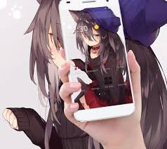Share the best gifs now >>>. Anime Cute Kitten Girl Theme For Android Apk Download