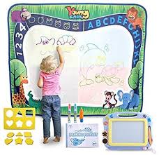 Amazon Com Young Choi S Kids Doodle Toy Magnetic Drawing Board And Water Doodle Mat 2 In 1 Toy Set Purple Kids Doodles Magnetic Drawing Board Toddler Drawing