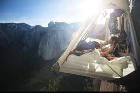 The newest innovation in glam camping. Camping On The Side Of A Mountain Nextfuckinglevel