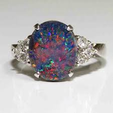 Black Opal Engagement Rings Engagement Rings Opal Vintage Opal Engagement Ring Black Opal Engagement Ring