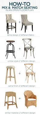 If you like to ensure your furniture set completely matches check out the pub table sets that take the guesswork out of your seating options. How To Mix Match Seating In An Open Floor Plan How To Decorate