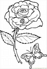Coloring pages of roses language:en. Coloring Pages Of Flowers And Roses Coloring Home