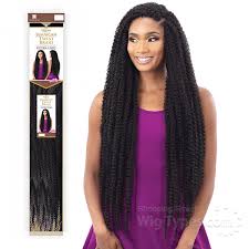 Does she use human hair or syn. Freetress Synthetic Braid Jamaican Twist Braid Extra Long Wigtypes Com