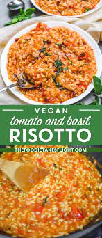 Tomato And Basil Risotto Risotto Recipes Easy Vegetarian Risotto Risotto Recipes