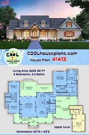 Craftsman Style House Plan 41413 With 3 Bed 3 Bath 2 Car Garage In 2020 Southern House Plans Basement House Plans House Plans Farmhouse