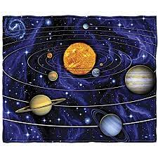 Did you scroll all this way to get facts about space throw blanket? Amazon Com Solar System Super Soft Plush Fleece Throw Blanket Kitchen Dining