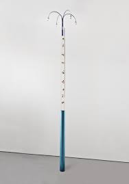 Shiro Kuramata Monumental Floor Lamp From Oblomov Restaurant Fukuoka Japan 1989 Acrylic Anondised Aluminium Arti Lamp History Design Artificial Roses