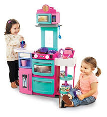Kitchen Play Set Pretend Kids Toy Playset Cooking Food Girl Toddler Pink Plastic Littletikes Kids Play Kitchen Little Tikes Kids Kitchen
