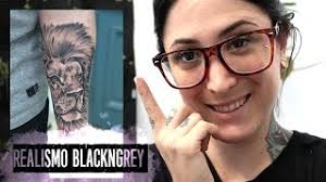 1), borrachera con taka takas (live), singles: Tatuando Leon Realista Black And Grey Tattoo Youtube