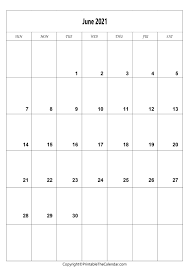 Blank calendar 2021 template is best for a business visionary since he/she has an unexpected daily practice in comparison to a worker. June 2021 Calendar A4 Size Free Printable Template