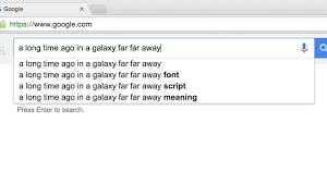 A Long Time Ago In A Galaxy Far Far Away Google Trick Not Working Google Has An Awesome Star Wars Easter Egg Youtube