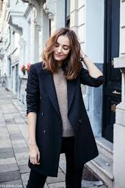 Black Blazer With Jeans Women Cognacandcoffee Fashion Blazer Street Style Long Blazer Outfit