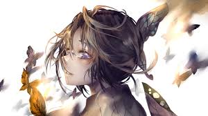 Demon slayer wallpapers kimetsu no yaiba and others decorative background of a graphical user interface for your mobile phone android, tablet, iphone and other devices. Demon Slayer Shinobu Kochou With White Background And Shallow Butterflies 4k Hd Anime Wallpapers Hd Wallpapers Id 41034