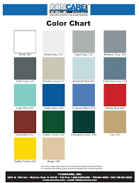Coating Color Chart Marble