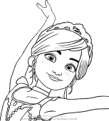 Desene de colorat cu pisica marie. Pagini De Colorat Balerina Filmul