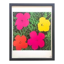 Andy warhol flowers 1964 offset lithograph 23 x 23 inches signed and dated (l.r) dm for pricing and availability #andywarhol #popart. Andy Warhol Estate Vintage 1989 Framed Pop Art Lithograph Print Flower 1964 Chairish