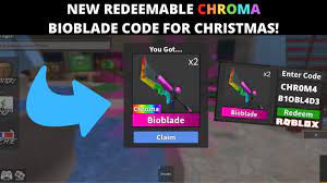 Get a free green knife by entering the code.; Free Code New Chroma Bioblade Code In Mm2 For Christmas Free Mm2 Godly Codes Working Youtube