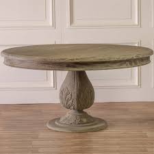Add style to your home, with pieces that add to your decor while providing hidden storage. Acorn Pedestal Round Large Washed Dining Table Furniture La Maison Chic Luxury Interiors