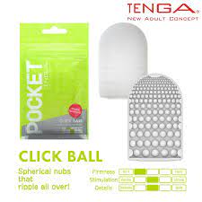 Tenga Pocket Click Ball Stroker - Regular Disposable Handjob Sleeve - Male  Toy | eBay