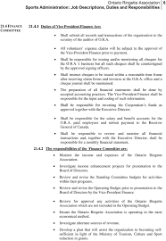 The finance assistant position is usually found in the accounting departments of organizations or banks, and someone in this role will typically have. Sport Administration Job Descriptions Duties And Responsibilities Pdf Free Download