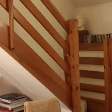 I have a 70s style ranch banister with the horizontal planks, i'd like to replace with a more traditional spindle and rail set up. We Recently Replaced A Ranch Style Oakwrights Bath Ltd
