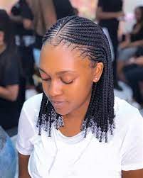 Woven updo chunky ghana braids angled cornrow with braided parts thick conrow in a bun twisted mohawk ghana braids are a popular protection design for natural hair and curly hair, also widely known as cornrows ghana braids are an african type with crown row braids that go straight back. Straight Up Hair Style With Beads 17 Best Ghana Weaving Styles Braids Hairstyles For 2020 Instead Of Classic Box Braids Supermodel Jourdan Dunn Edged Up Her Style By Incorporating