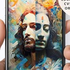 Krishna Jesús Doble Retrato Imprimible Arte Ilustración Cristo Jesús Señor  Krishna Arte Religioso Espiritualidad rhk5 Descarga Digital