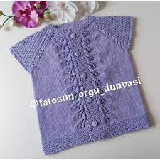 sac orgusu modeli ile bebek yelegi yapilisi baby knitting patterns orgu bebek